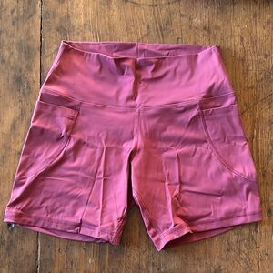 Women's Athletic High-Rise Shorts in Pink